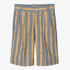 Gucci Boys Yellow & Blue Striped Cotton Shorts Best