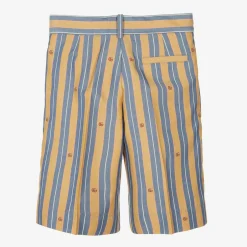 Gucci Boys Yellow & Blue Striped Cotton Shorts Best