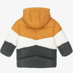 Mayoral Boys Yellow Colourblock Puffer Coat Clearance