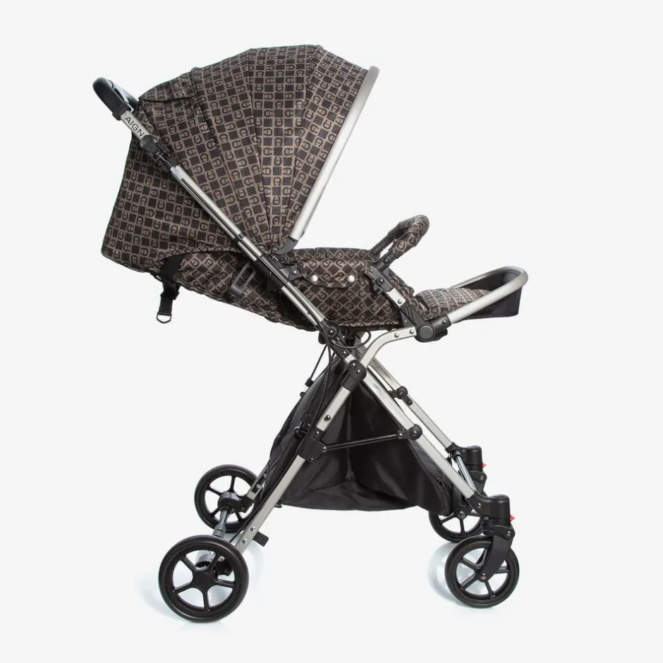 AIGNER Brown & Black Logo Stroller Online