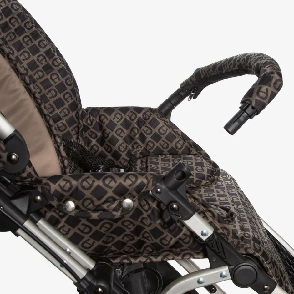 AIGNER Brown & Black Logo Stroller Online