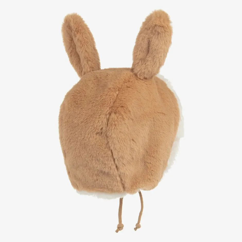 Elodie Brown Bunny Rabbit Baby Hat New