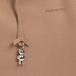 Pasito a Pasito Brown Faux Leather Baby Organiser Bag (30cm) New