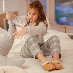 Pisamonas Brown Faux Sheepskin Slippers Outlet