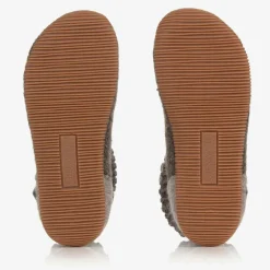 Giesswein Brown Felted Wool Slippers New