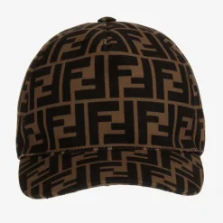 Fendi Brown FF Logo Cap Online