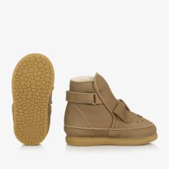 Donsje Brown First Walker Dog Boots Outlet