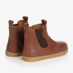 Bobux Kid + Brown Leather Ankle Boots Discount