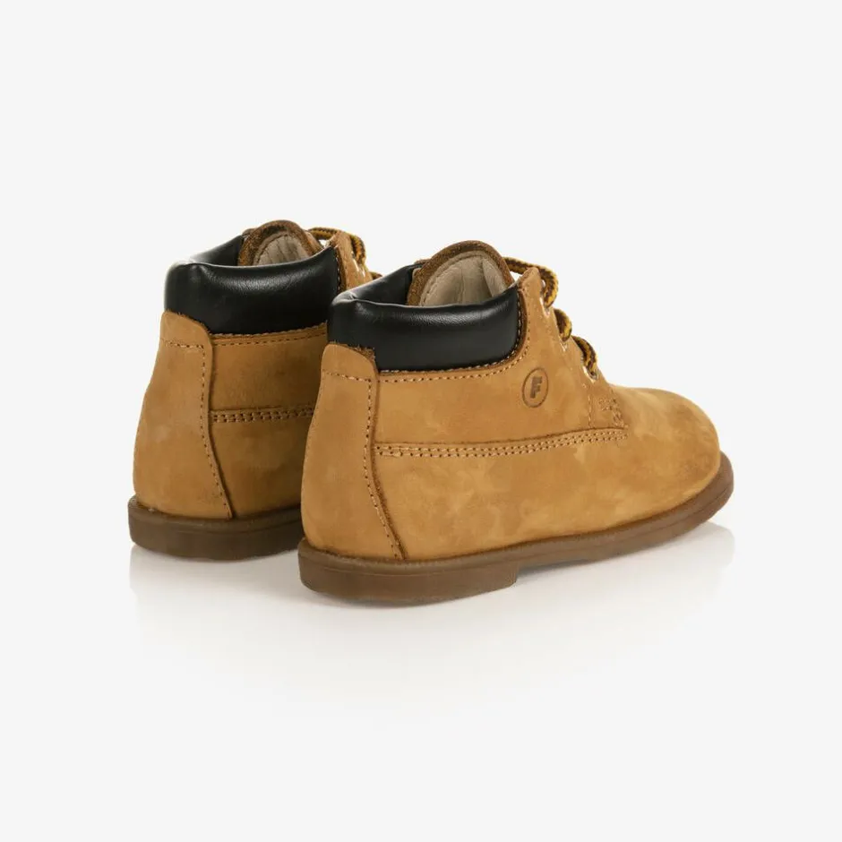 Falcotto by Naturino Brown Leather Ankle Boots New