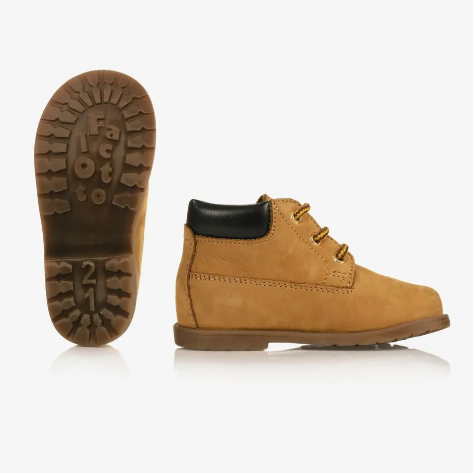 Falcotto by Naturino Brown Leather Ankle Boots New