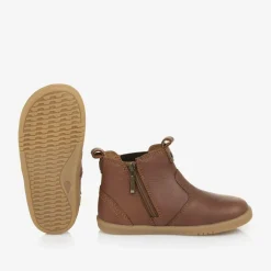 Bobux IWalk Brown Leather Baby Chelsea Boots Outlet