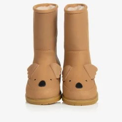 Donsje Brown Leather Koala Boots Truffle
