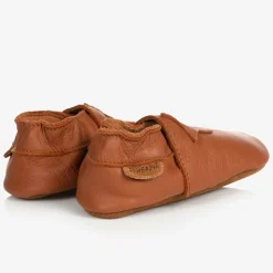 EN FANT Brown Leather Star Slippers Best