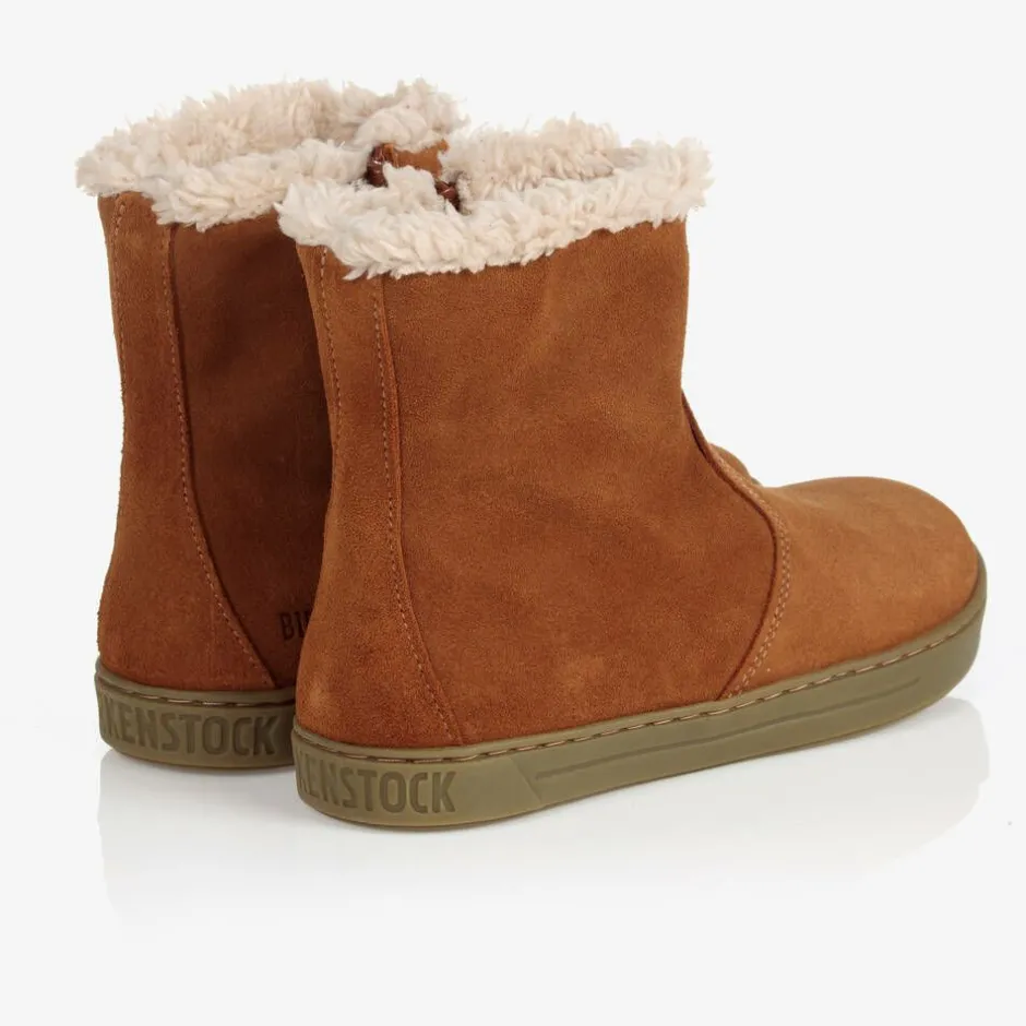 Birkenstock Brown Suede Leather Boots New