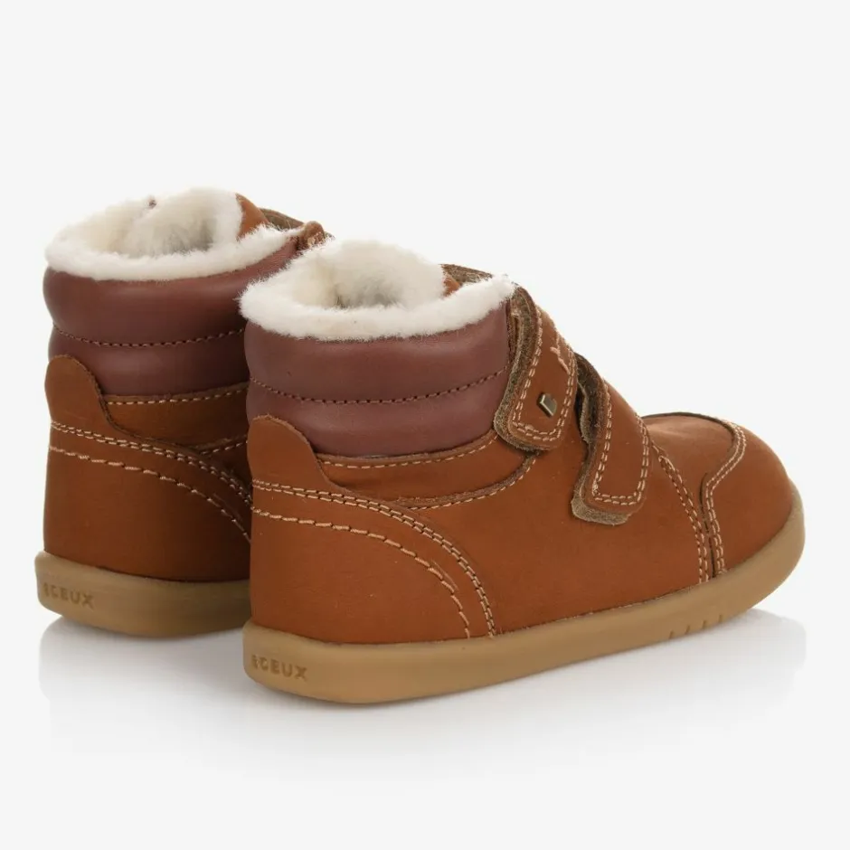 Bobux IWalk Brown Suede Leather Boots Discount