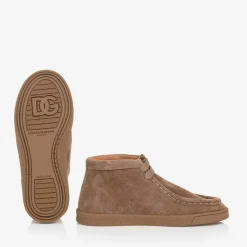 Dolce amp; Gabbana Brown Suede Leather Boots Clearance