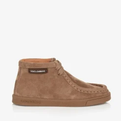 Dolce amp; Gabbana Brown Suede Leather Boots Clearance