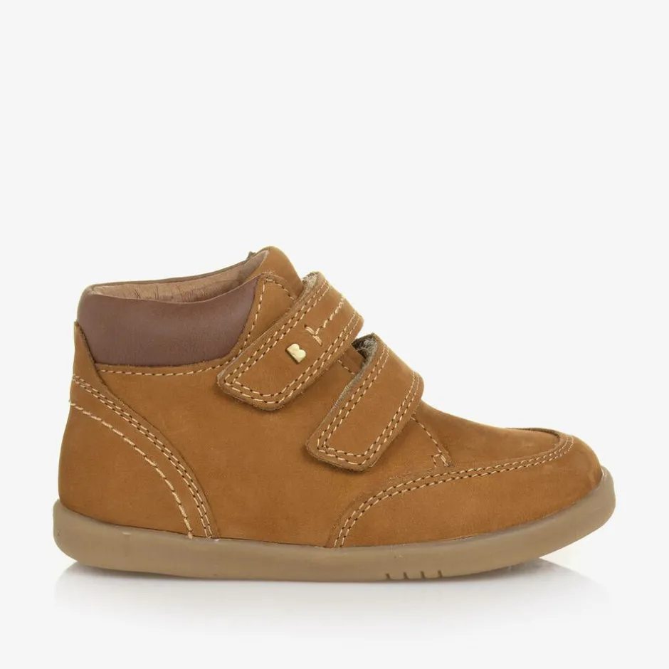 Bobux IWalk Brown Suede Leather Velcro Boots Online
