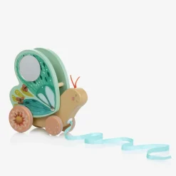 Moulin Roty Butterfly Pull Along Wooden Toy (16cm) Outlet
