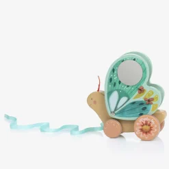 Moulin Roty Butterfly Pull Along Wooden Toy (16cm) Outlet