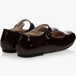 Manuela de Juan Dark Red Patent Leather Shoes Hot