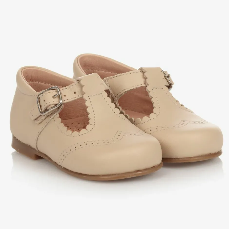 Childrens Classics Deep Ivory Leather Shoes Online