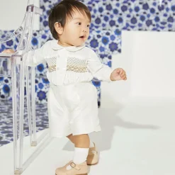 Childrens Classics Deep Ivory Leather Shoes Online