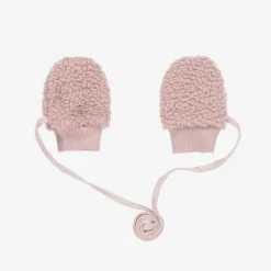 Jamiks Dusky Pink Bouclé Mittens Online