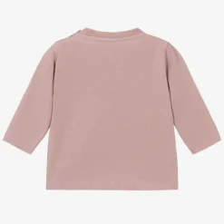 Moncler Enfant Dusky Pink Cotton Bear Top Discount