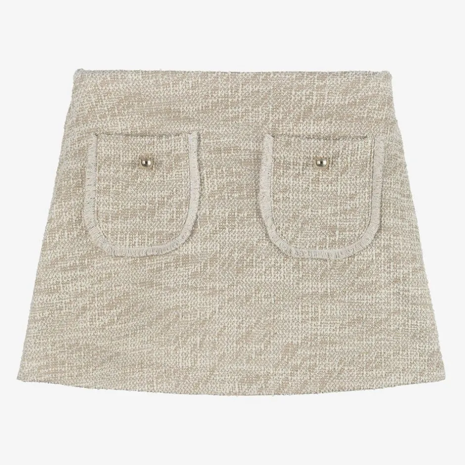 Mayoral Girls Beige & Ivory Skort Outlet