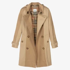 Burberry Girls Beige Anais Trench Coat