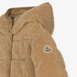 Moncler Enfant Girls Beige Audrieu Teddy Fleece Jacket Online