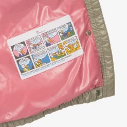 Moncler Enfant Girls Beige Bellevue Down Puffer Coat Sale