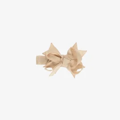 Bowtique London Girls Beige Bow Hair Clip (4cm) Discount