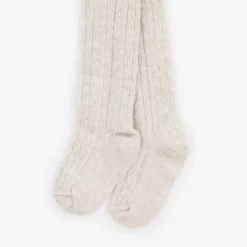 Mayoral Girls Beige Cable Knit Tights Discount
