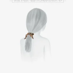 Burberry Girls Beige Check Hair Scrunchie (10cm) Sale