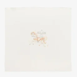 Jamiks Girls Beige Cotton Horse Muslins (2 Pack)