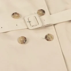 Tommy Hilfiger Girls Beige Cotton Trench Coat