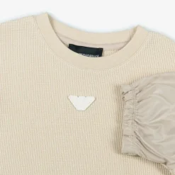Emporio Armani Girls Beige Cotton T-Shirt Hot