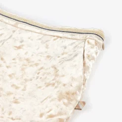 Billieblush Girls Beige Crushed Velour Shorts New