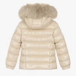 Moncler Enfant Girls Beige Down Padded Badyf Jacket Hot