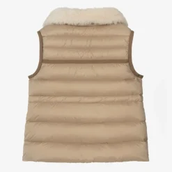 Moncler Enfant Girls Beige Down-Padded Elisheba Gilet