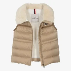Moncler Enfant Girls Beige Down-Padded Elisheba Gilet