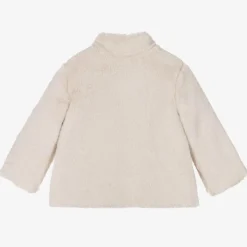 Mayoral Girls Beige Faux Fur Jacket Online