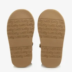 Lelli Kelly Girls Beige Heart & Diamanté Suede Boots Discount