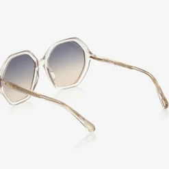 Chloé Girls Beige Hexagonal Sunglasses Hot