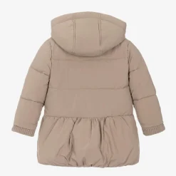 Tartine et Chocolat Girls Beige Padded Puffer Coat Clearance