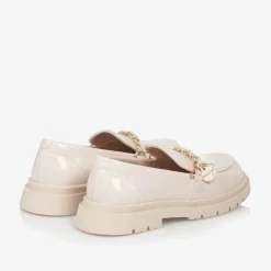 Mayoral Girls Beige Patent Faux Leather Loafers Best