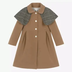 Patachou Girls Beige Shawl Collar Coat Clearance