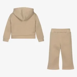 iDO Baby Girls Beige Sparkle Star Tracksuit Hot